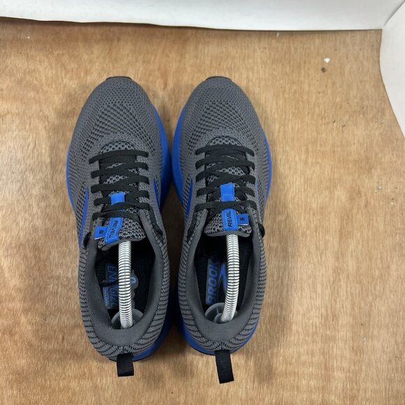 Brooks Revel 5 Men Size 8 Grey Blue Lace Up Athletic Running Shoes - Picture 5 of 9
